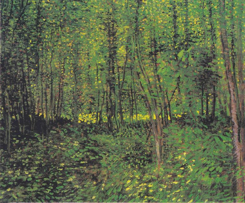 Trees and underwood, Vincent Van Gogh
